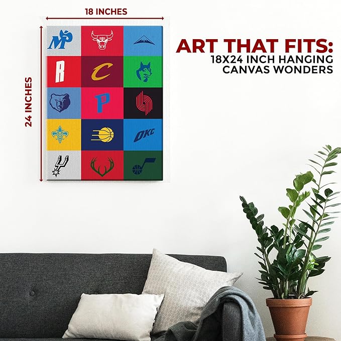 Basketball Wall Canvas Set of 1