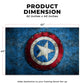 Captain America Shield Decor Rug- 62x40 inches