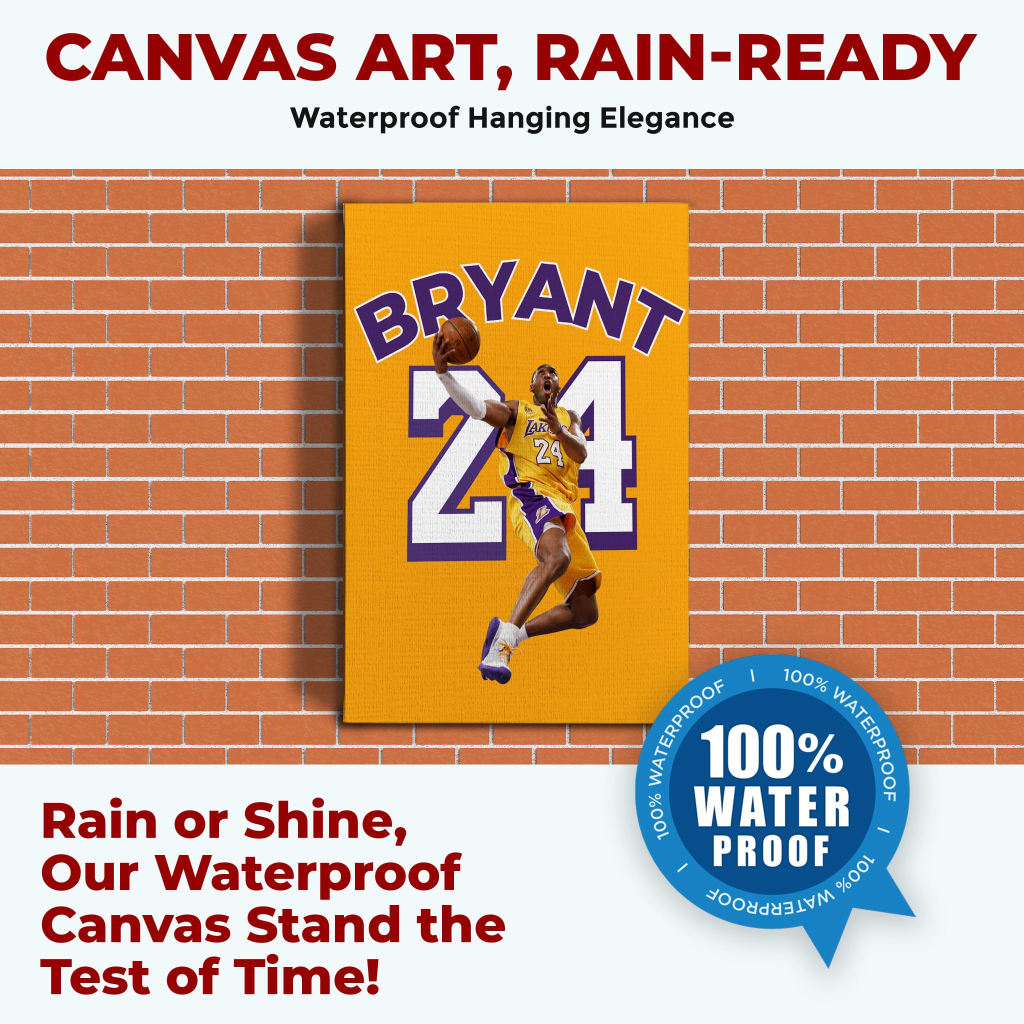 Kobe Bryant Wall Canvas Set of 1