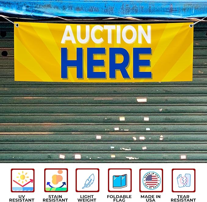 Auction Here Large Banner