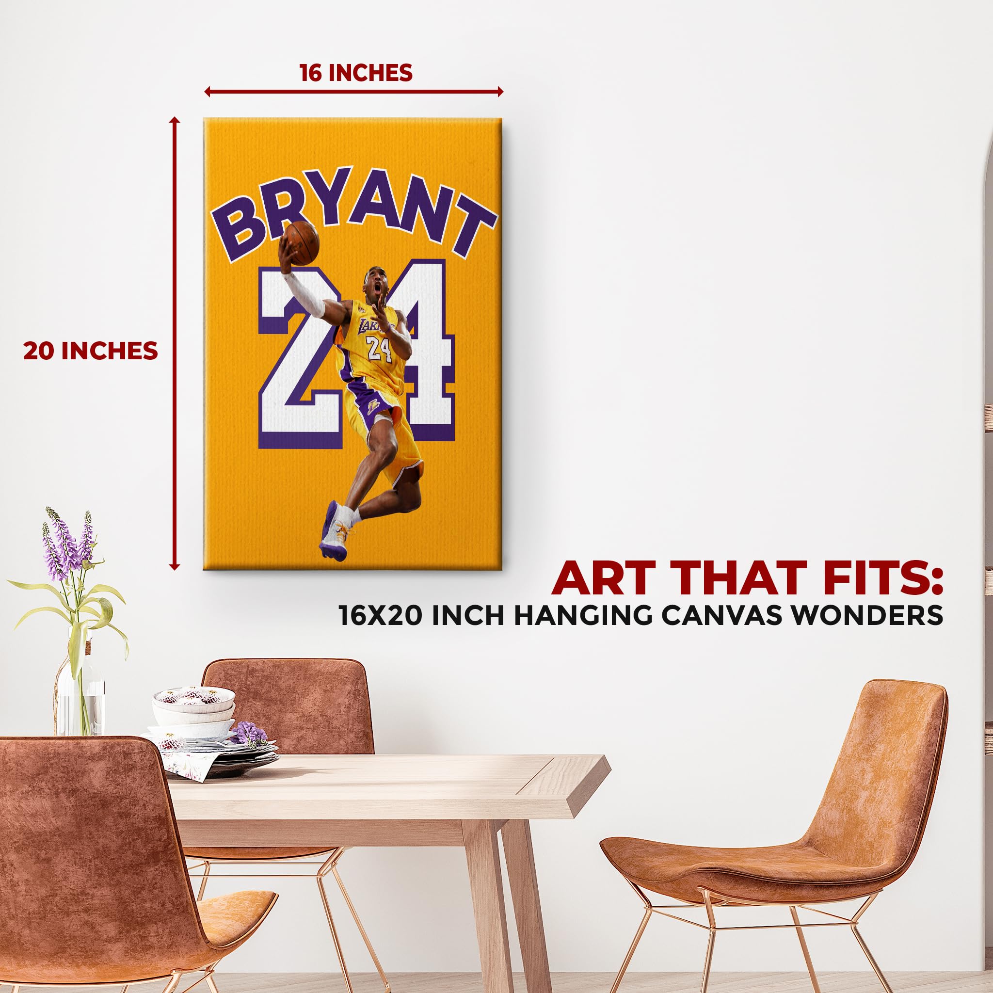 Kobe Bryant Wall Canvas Set of 1