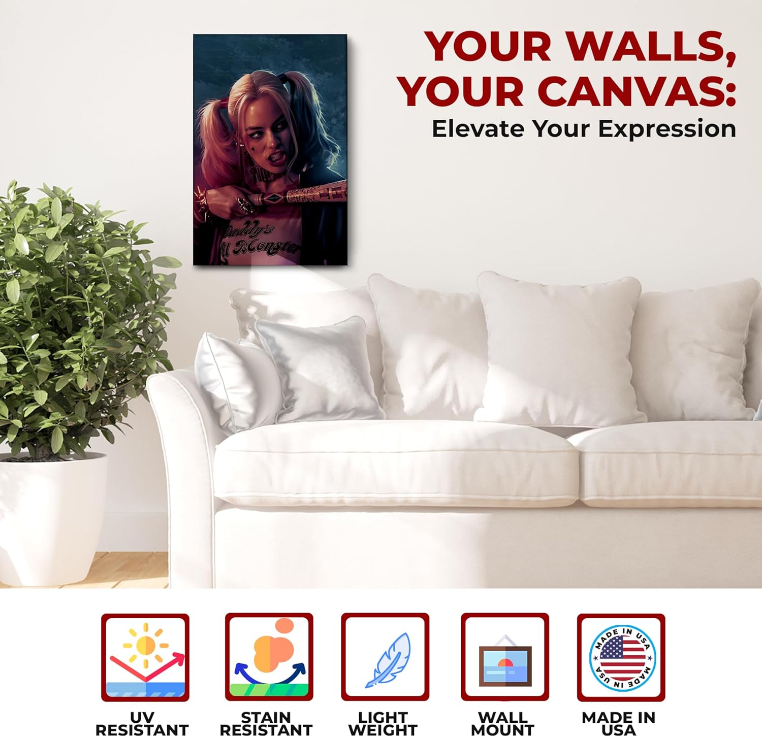 Haley Quin Wall Canvas Set of 1