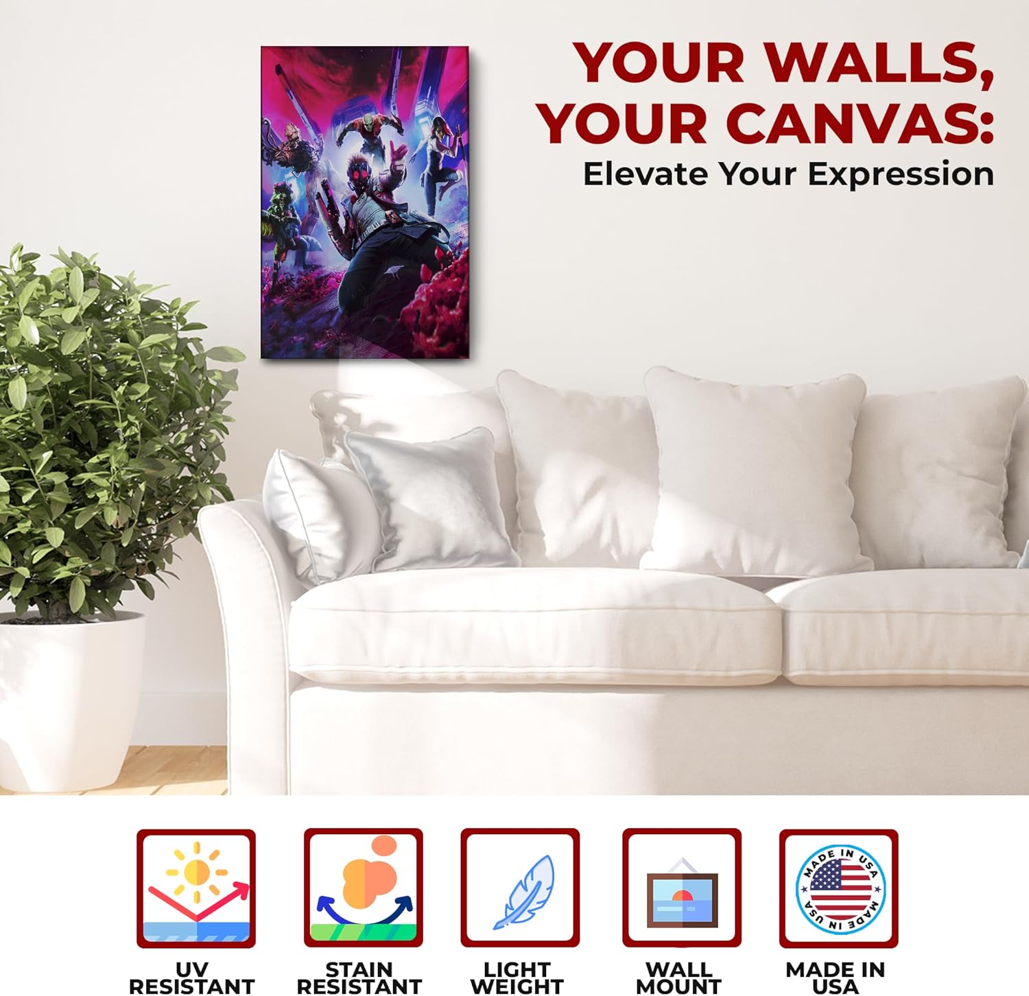 Guardians of Galaxy Wall Canvas