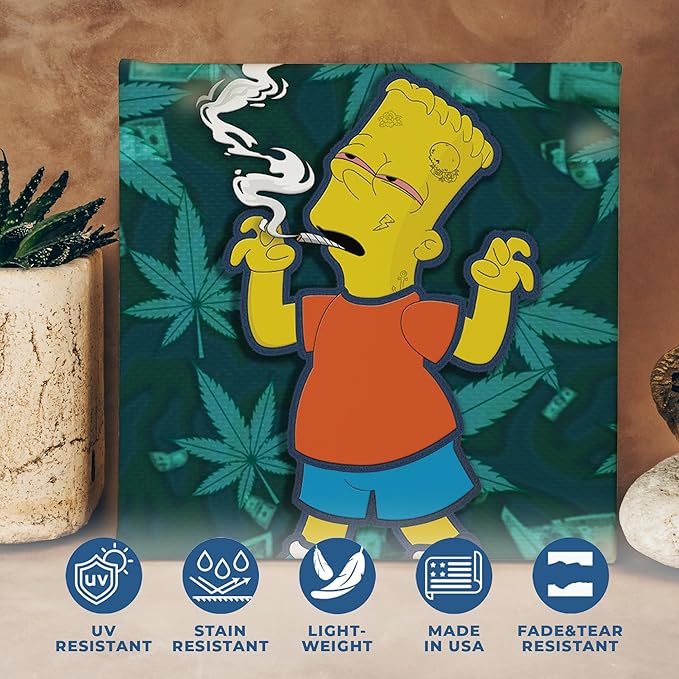 Simpsons Weed Wall Canvas Set of 1