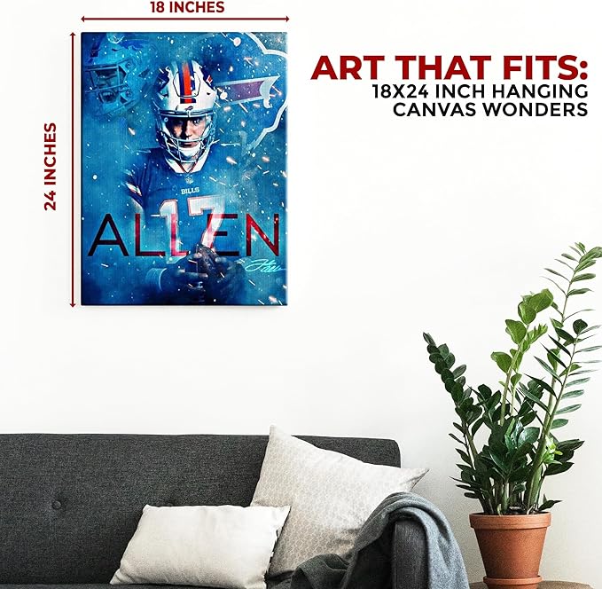 Josh Allen Wall Canvas Set of 1