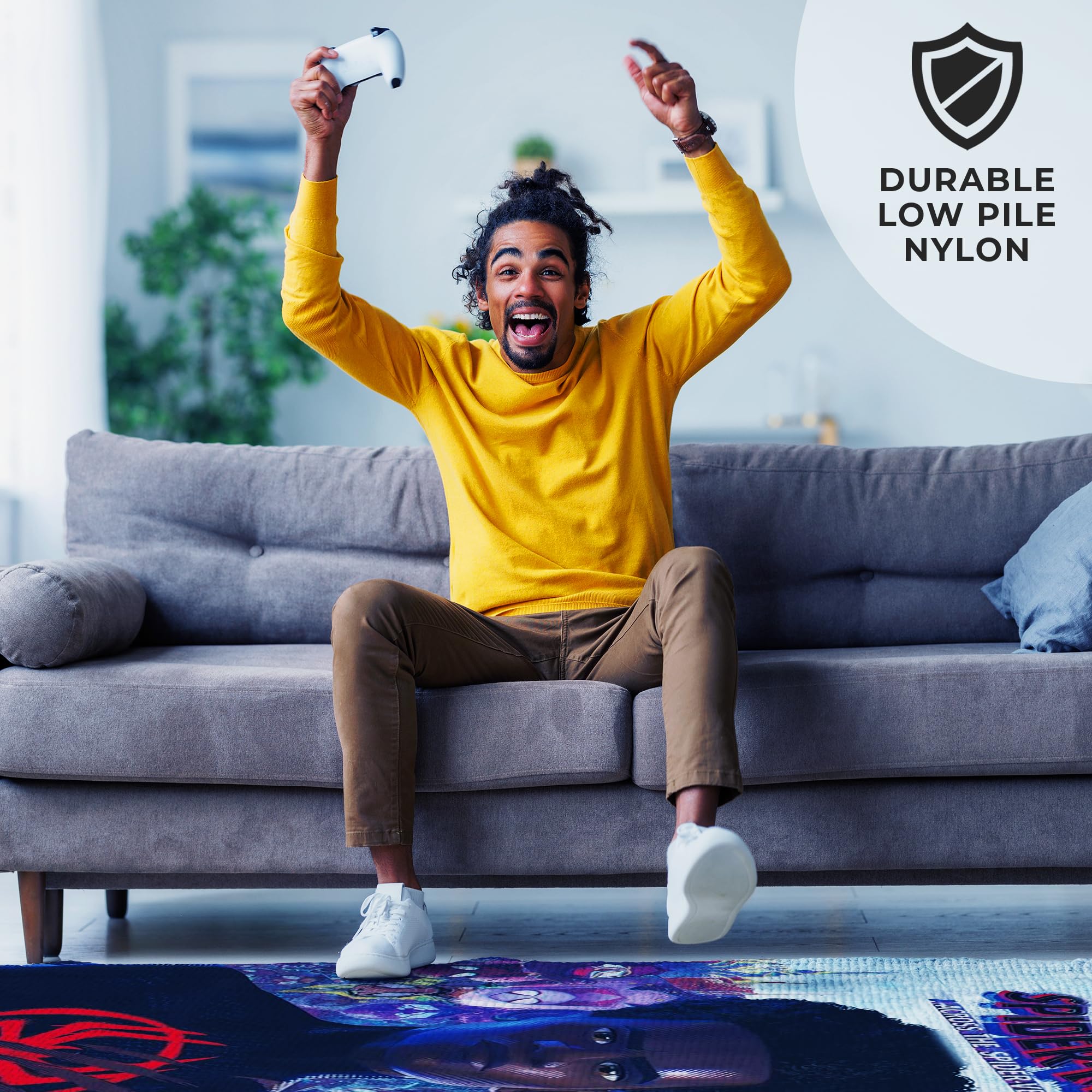 Spider-Man Across The Spider-Verse Decor Rug- 62x40 inches