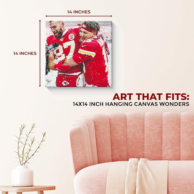 Patrick Mahomes & Travis Kelce Wall Canvas Set of 1