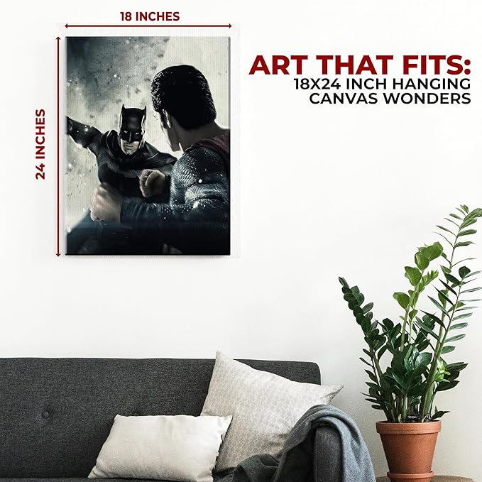 Batman vs Superman Wall Canvas