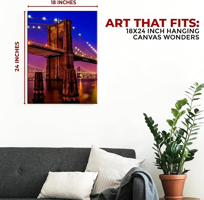 Brooklyn Bridge Wall Canvas Set of 1