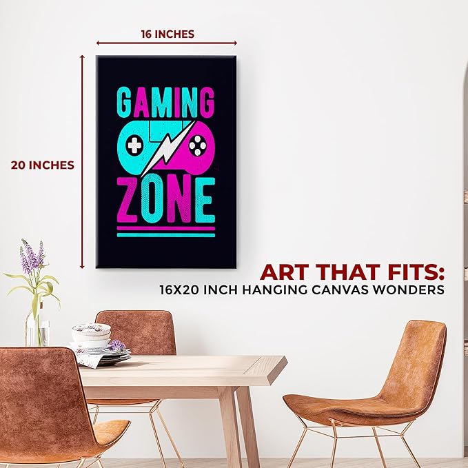 Gaming Zone Wall Canvas Set of 1