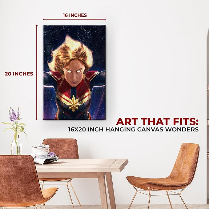 Captain Marvel Wall Canvas Set of 1