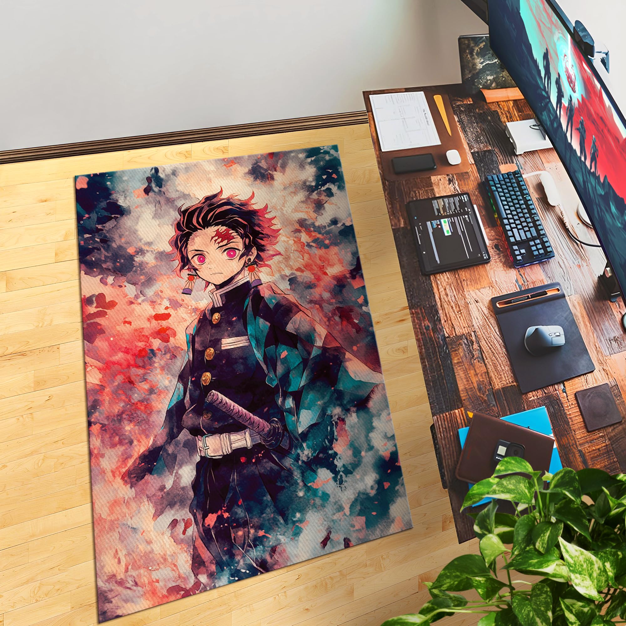 Demon Slayer #2 Decor Rug- 62x40 inches
