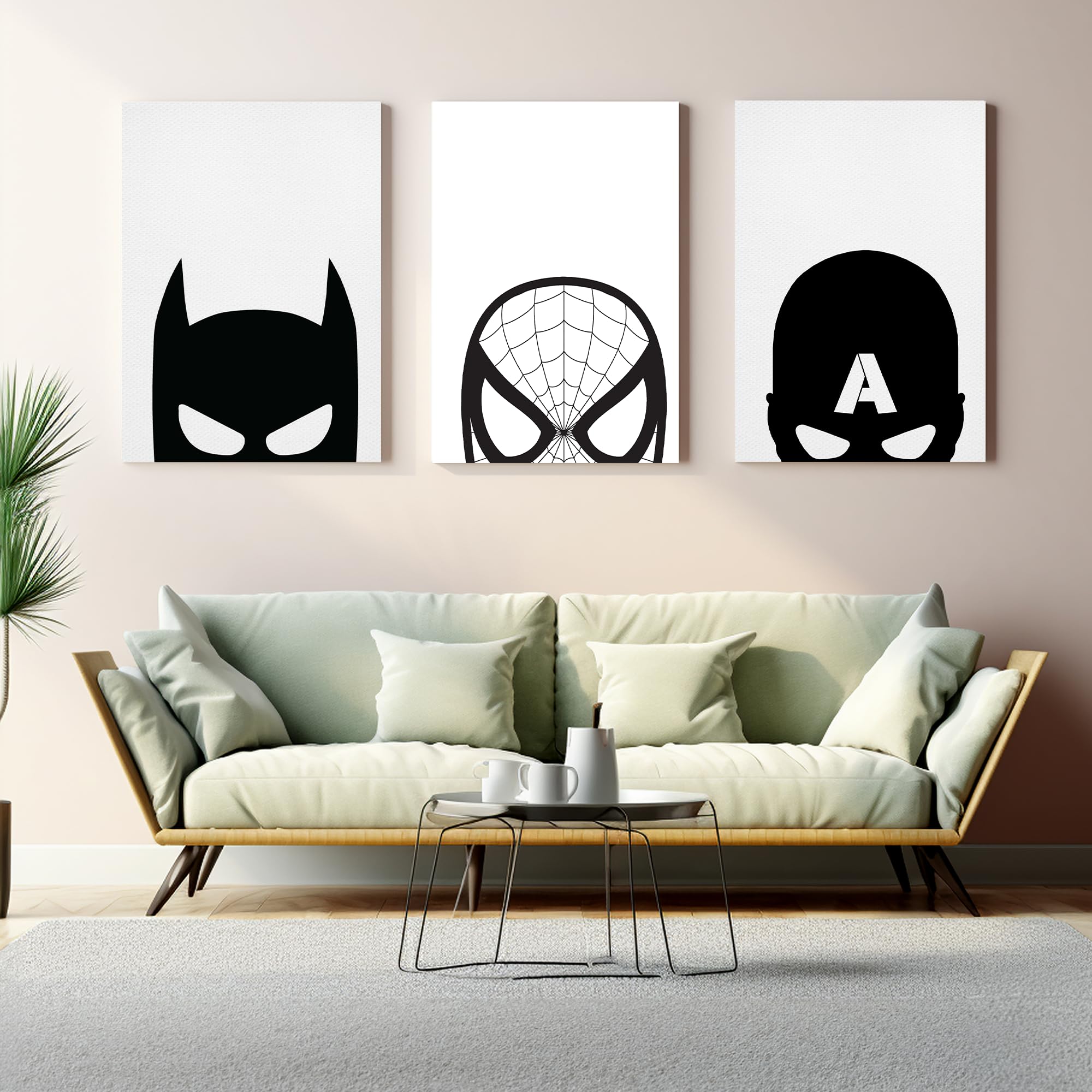 Black and White Wall Canvas