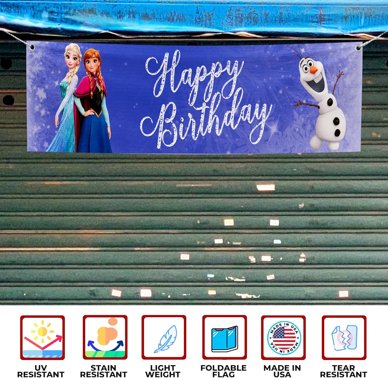 Frozen Birthday Large Banner