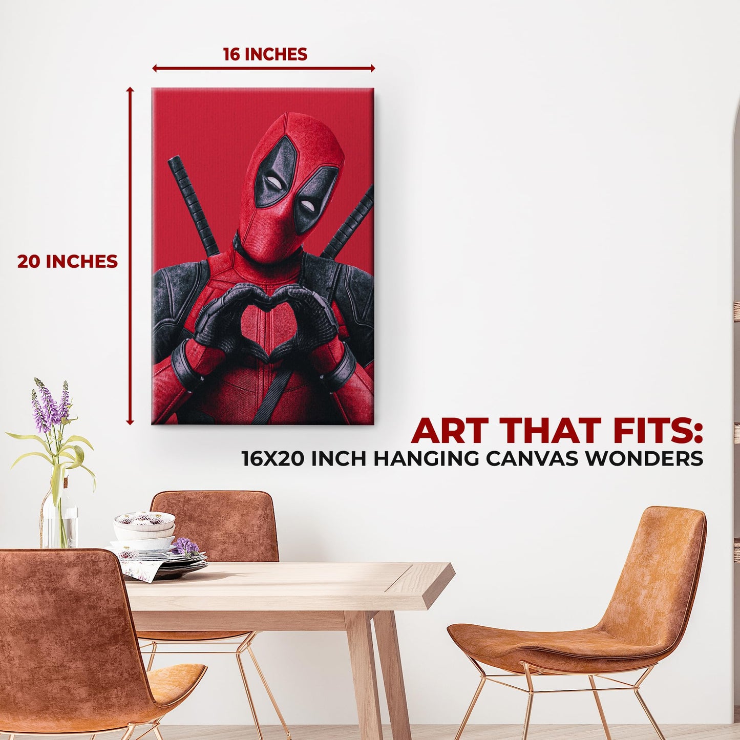Dead Pool Wall Canvas Set of 1 - 16x20