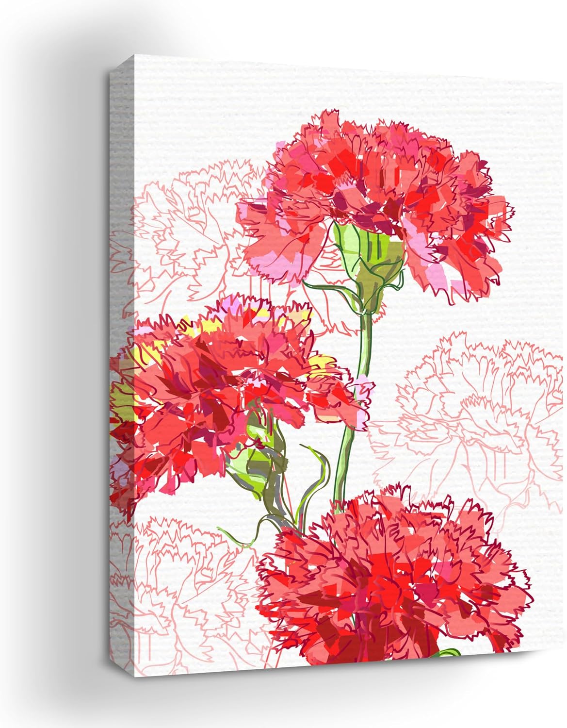 Carnation Wall Canvas Set of 1