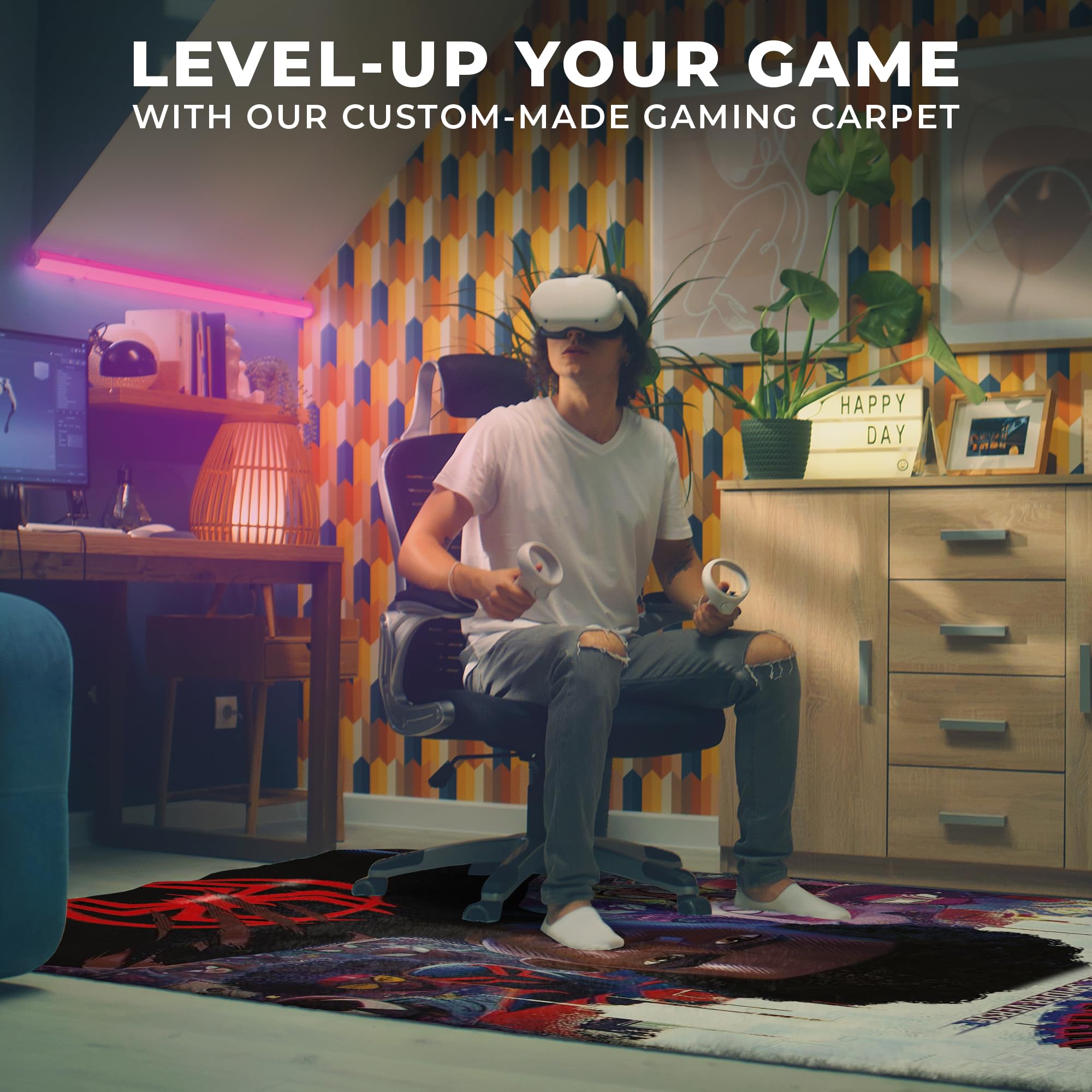 Spider-Man Across The Spider-Verse Decor Rug- 62x40 inches