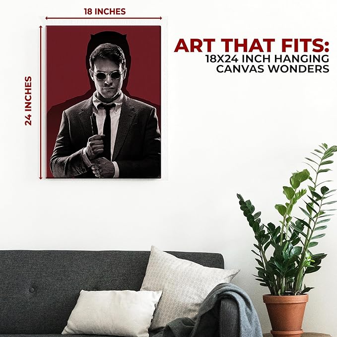 Dare Devil Wall Canvas Set of 1 - 16x20