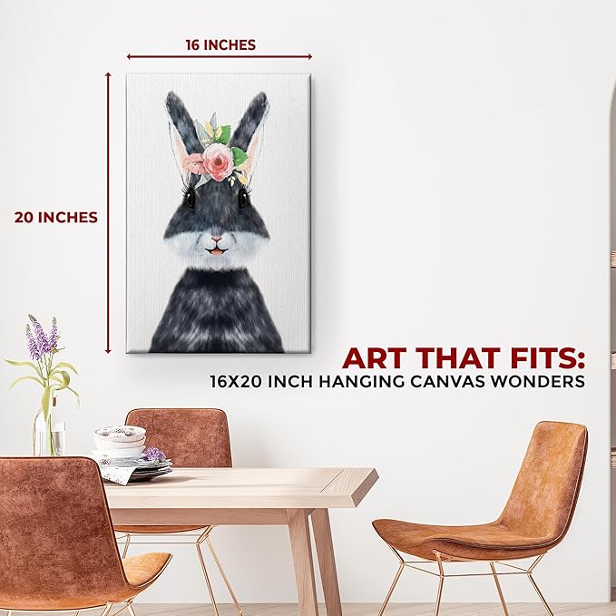 Bunny / Rabbit Wall Canvas Set of 1