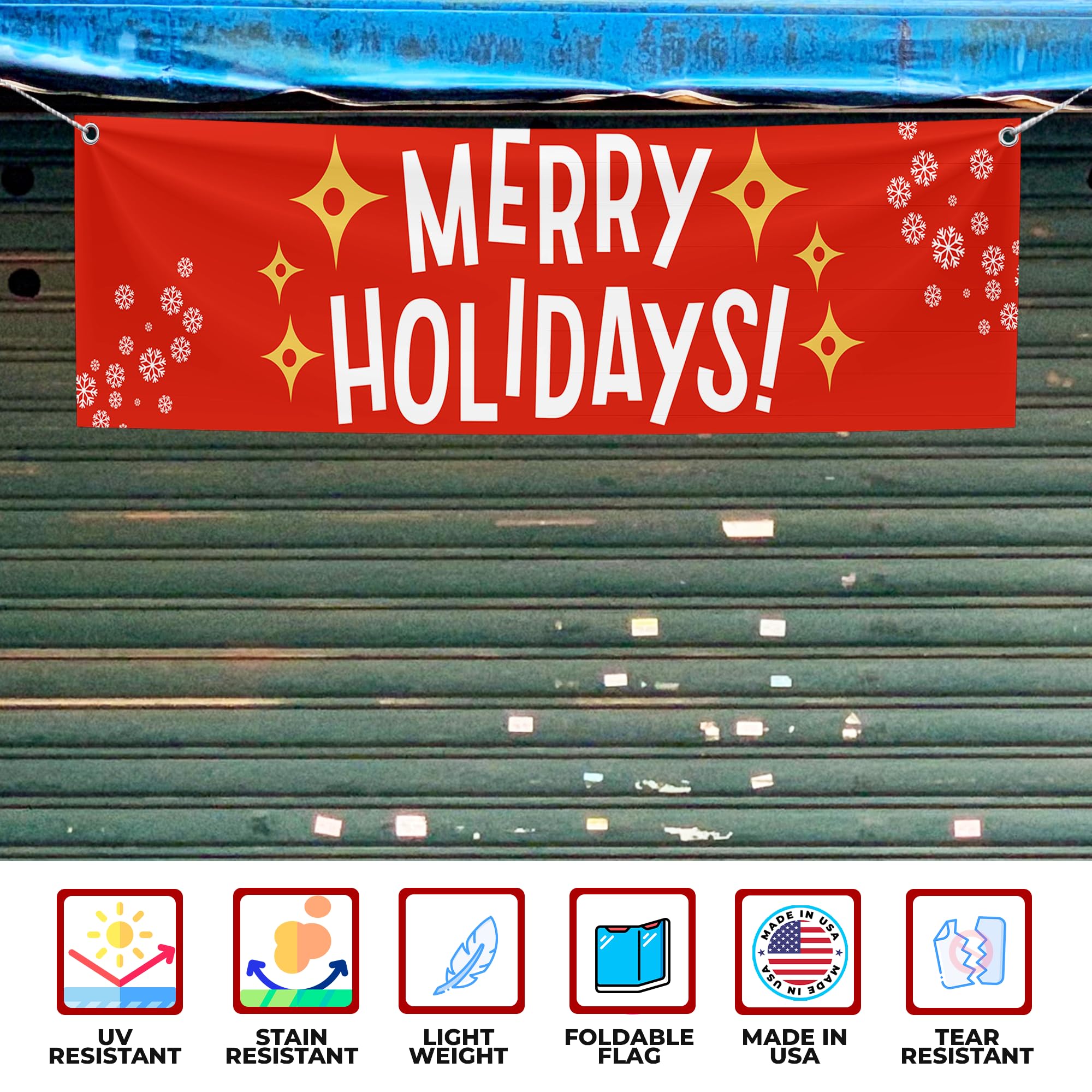 Merry Holidays Large Banner