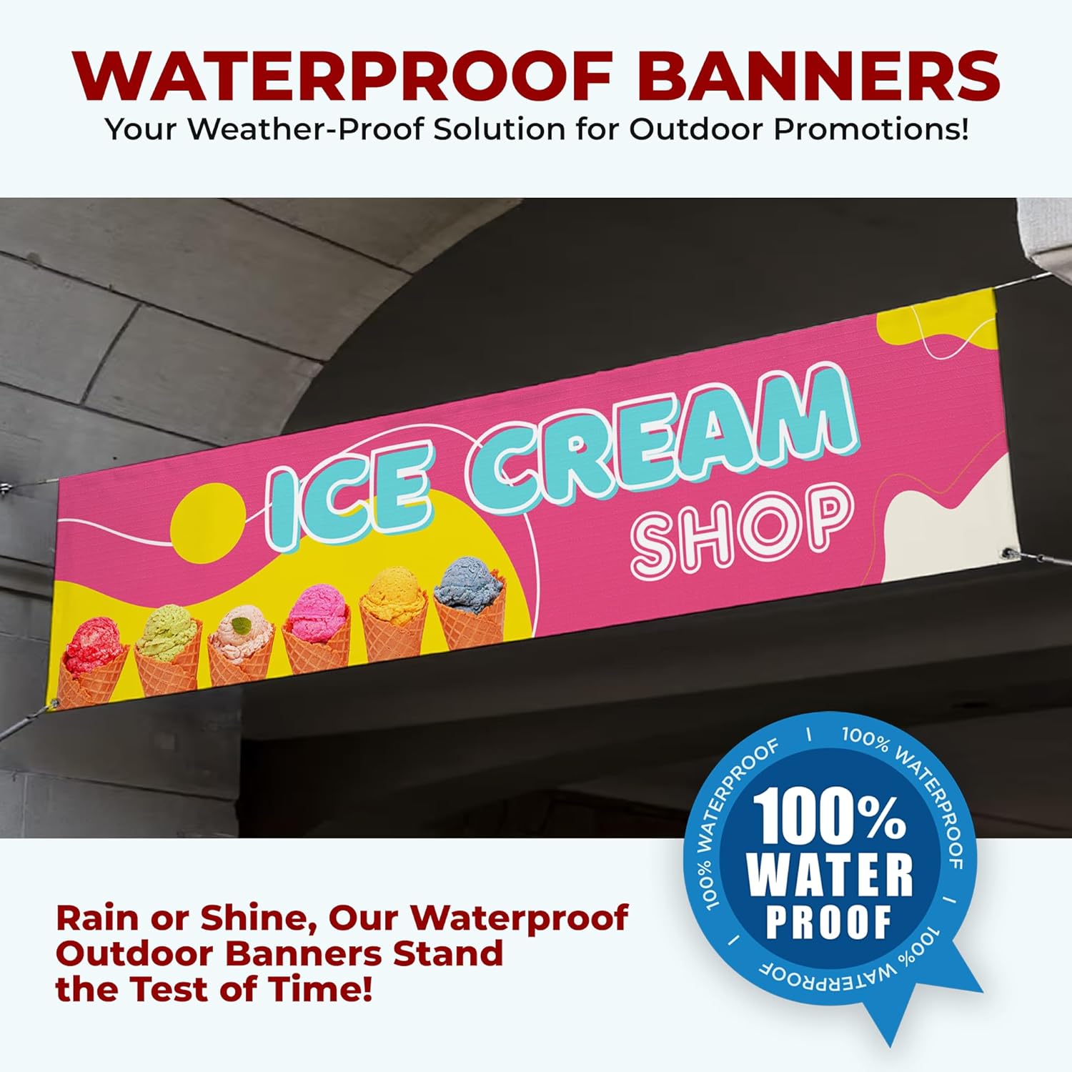 Ice Cream Shop Large Banner