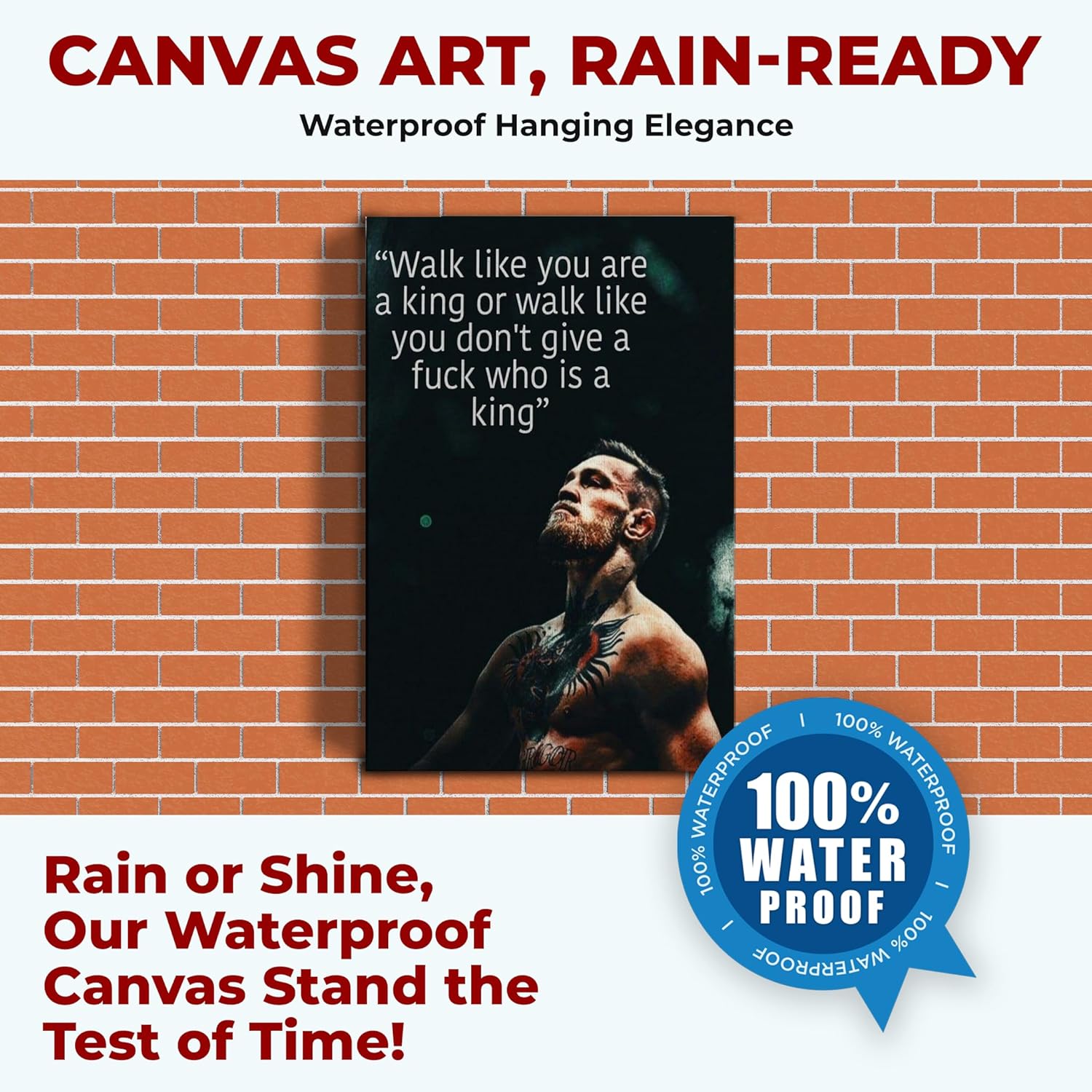 Conor McGregor Quote Wall Canvas Set of 1