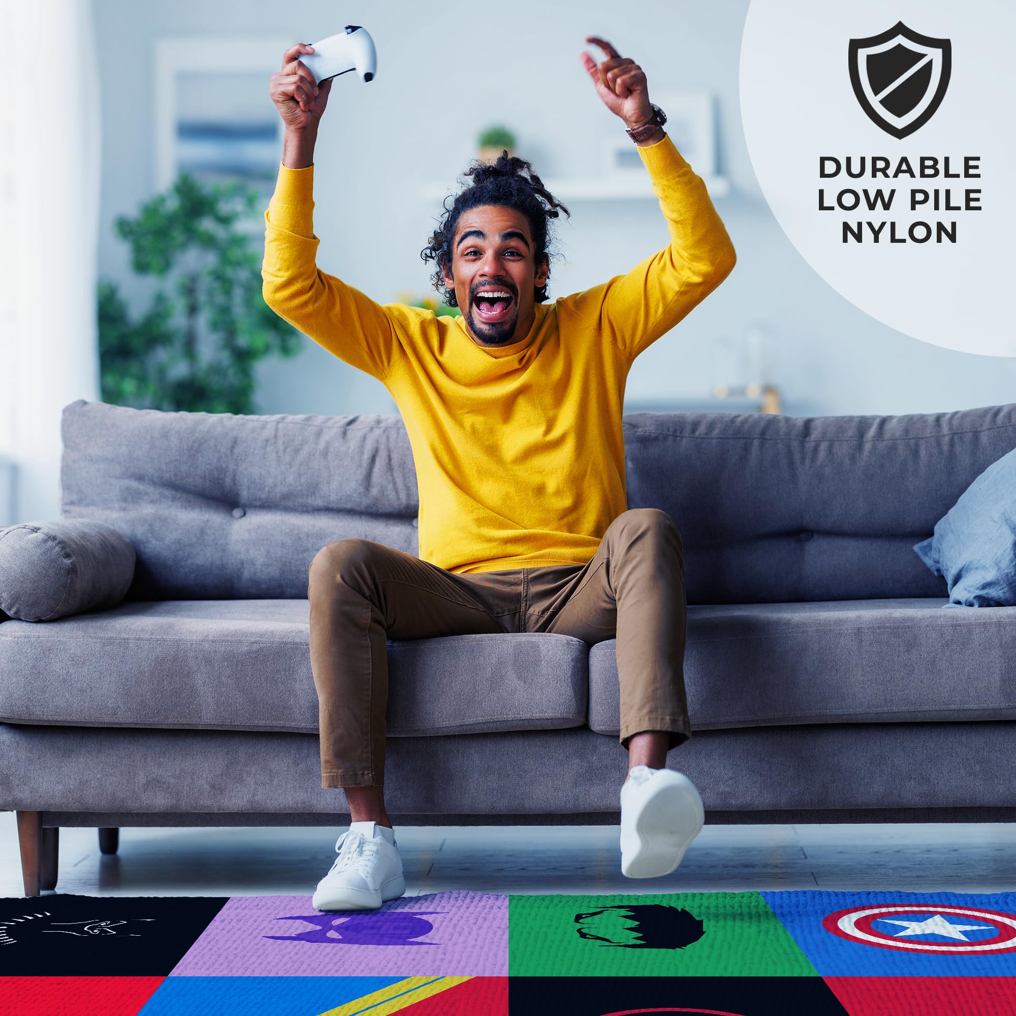 Avengers Masks & Simbols Decor Rug- 62x40 inches