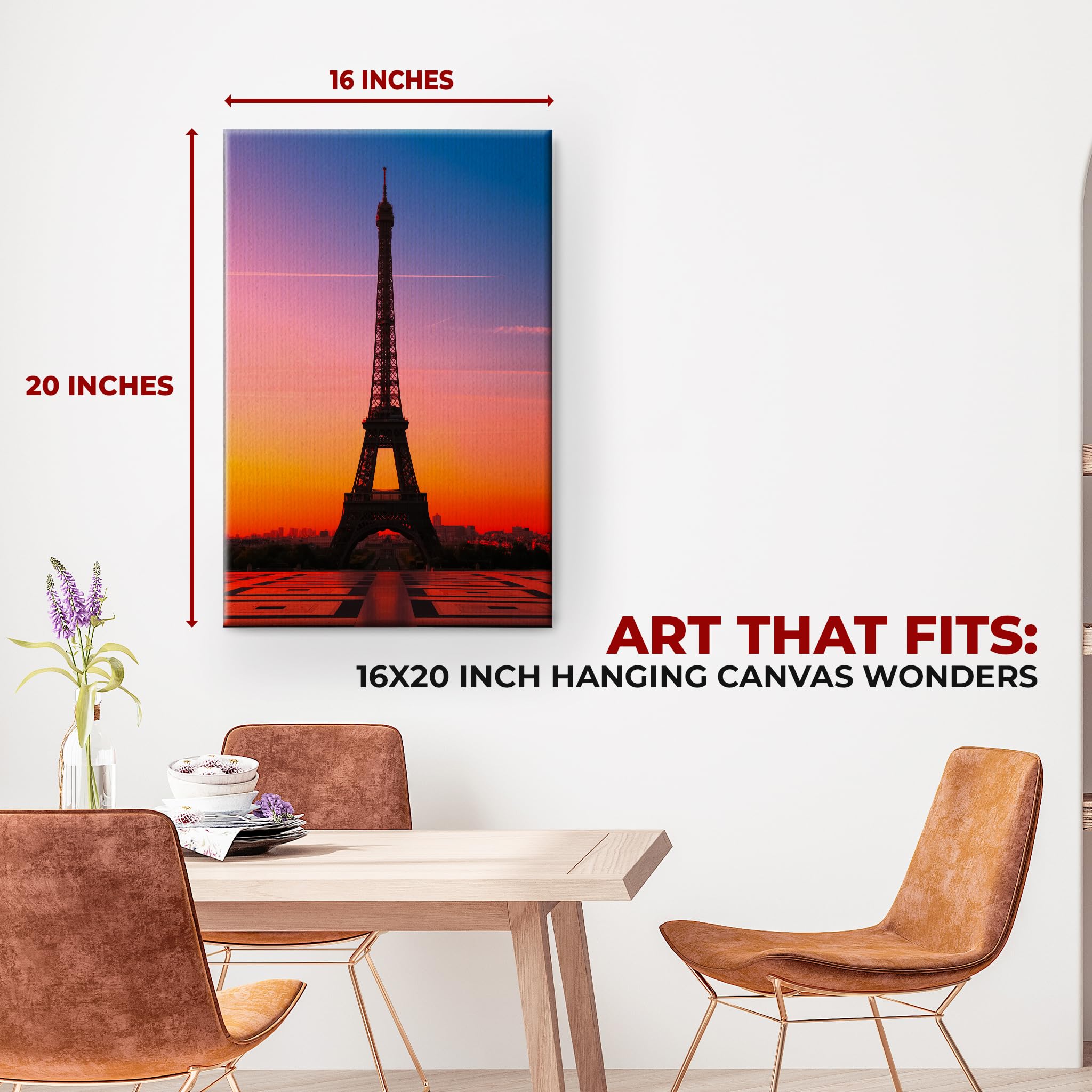 Paris Wall Canvas Set of 1