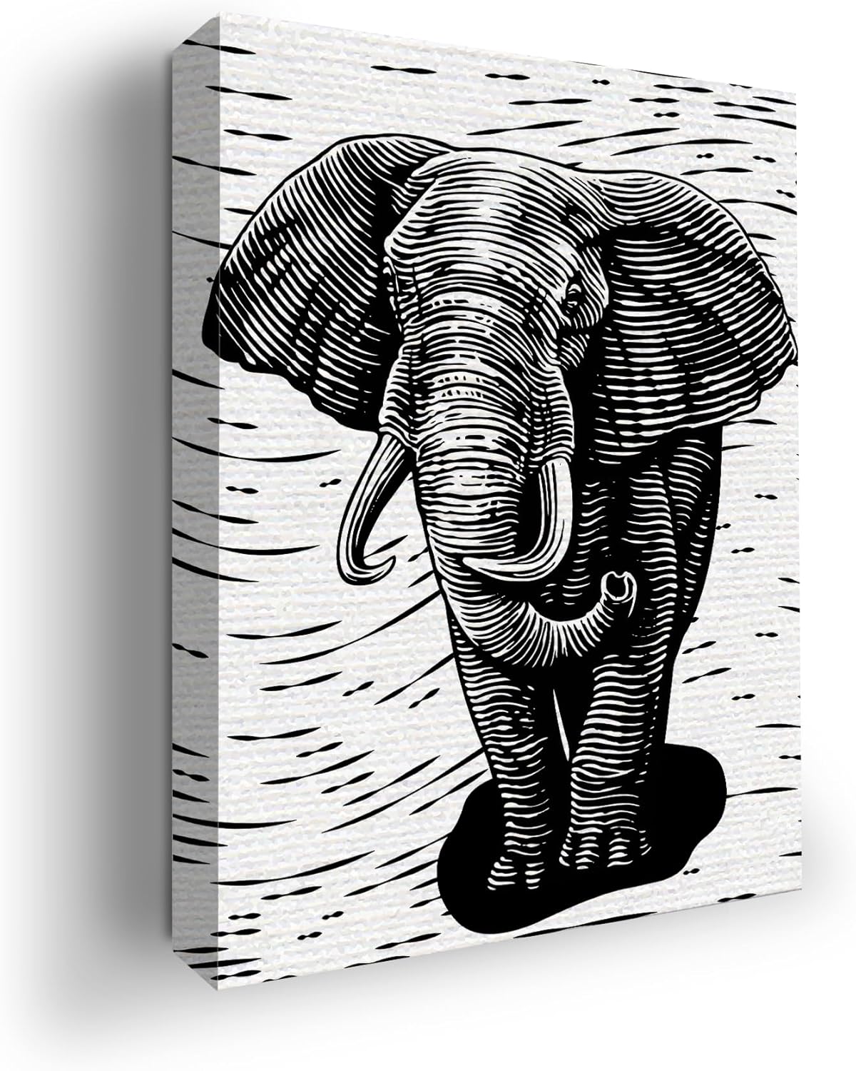 Elephant Animal Wall Canvas Set of 1