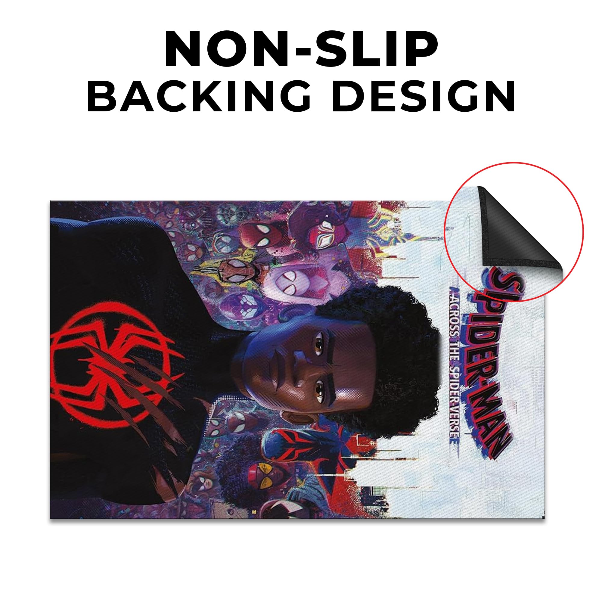 Spider-Man Across The Spider-Verse Decor Rug- 62x40 inches