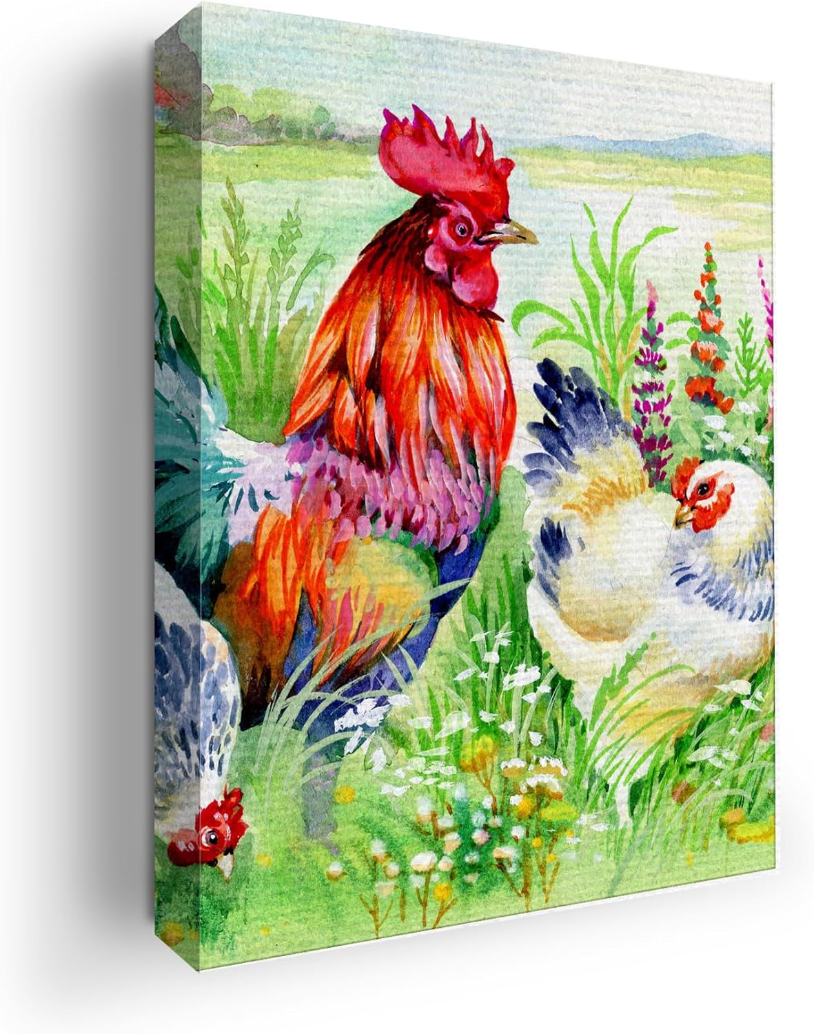 Hen Wall Canvas Set of 1