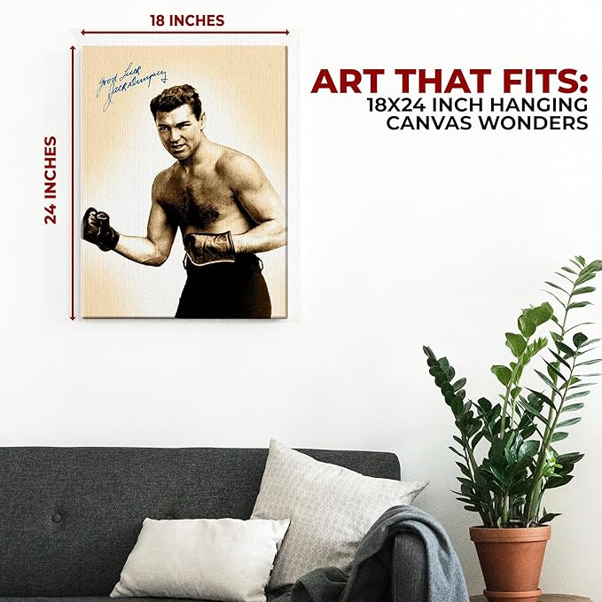 Jack Dempsey Wall Canvas Set of 1