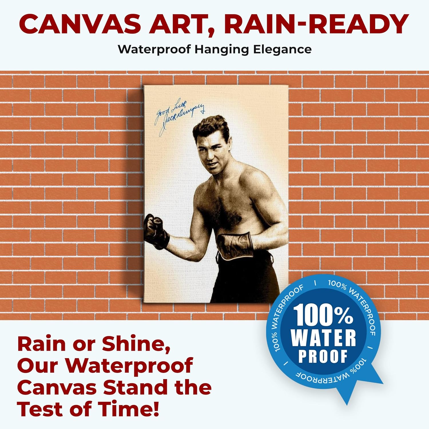 Jack Dempsey Wall Canvas Set of 1