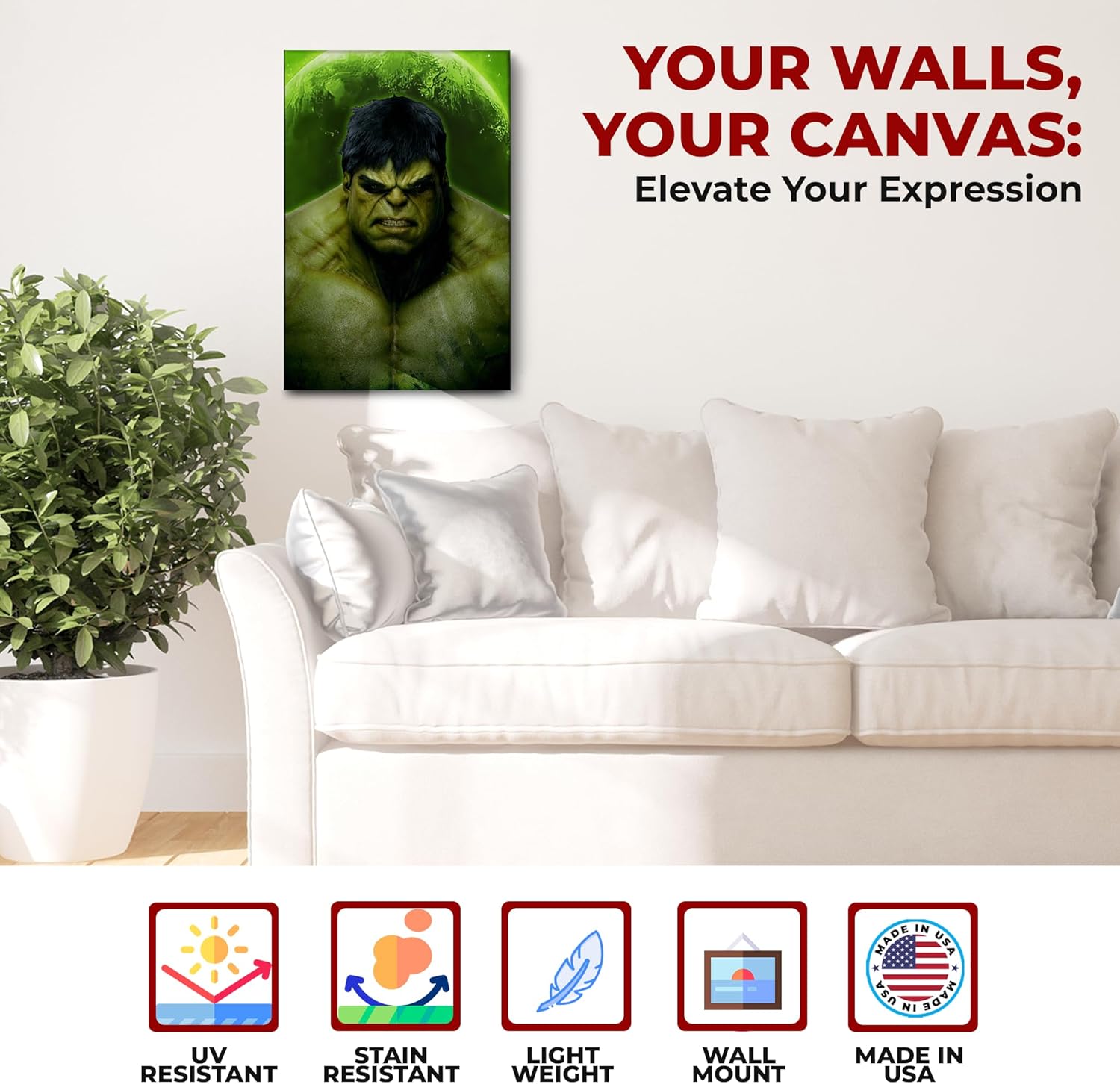 Hulk Wall Canvas