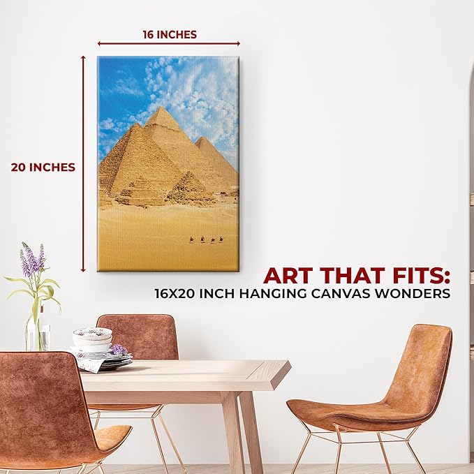 Great Pyramid of Giza Wall Canvas Set of 1