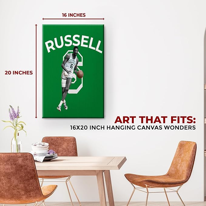 Bill Russell Wall Canvas Set of 1