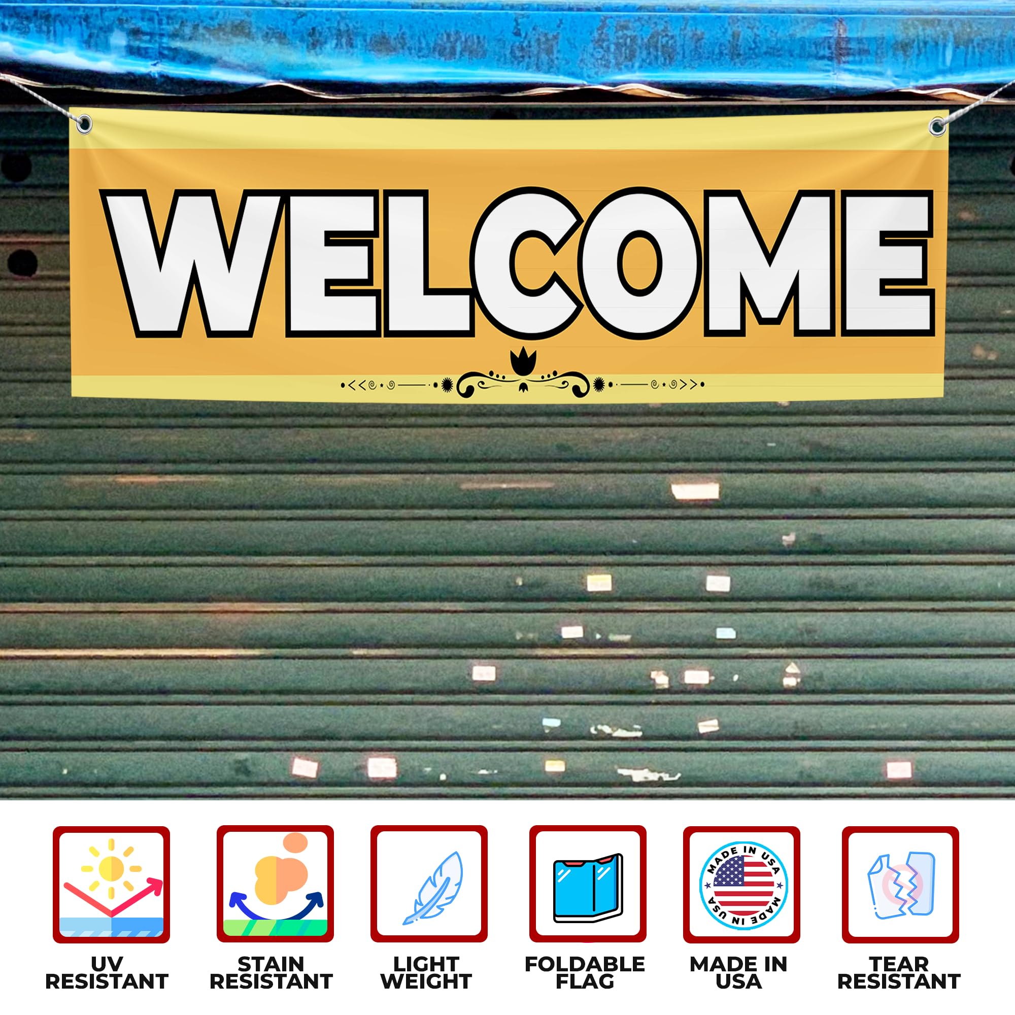 Welcome Open Large Banner