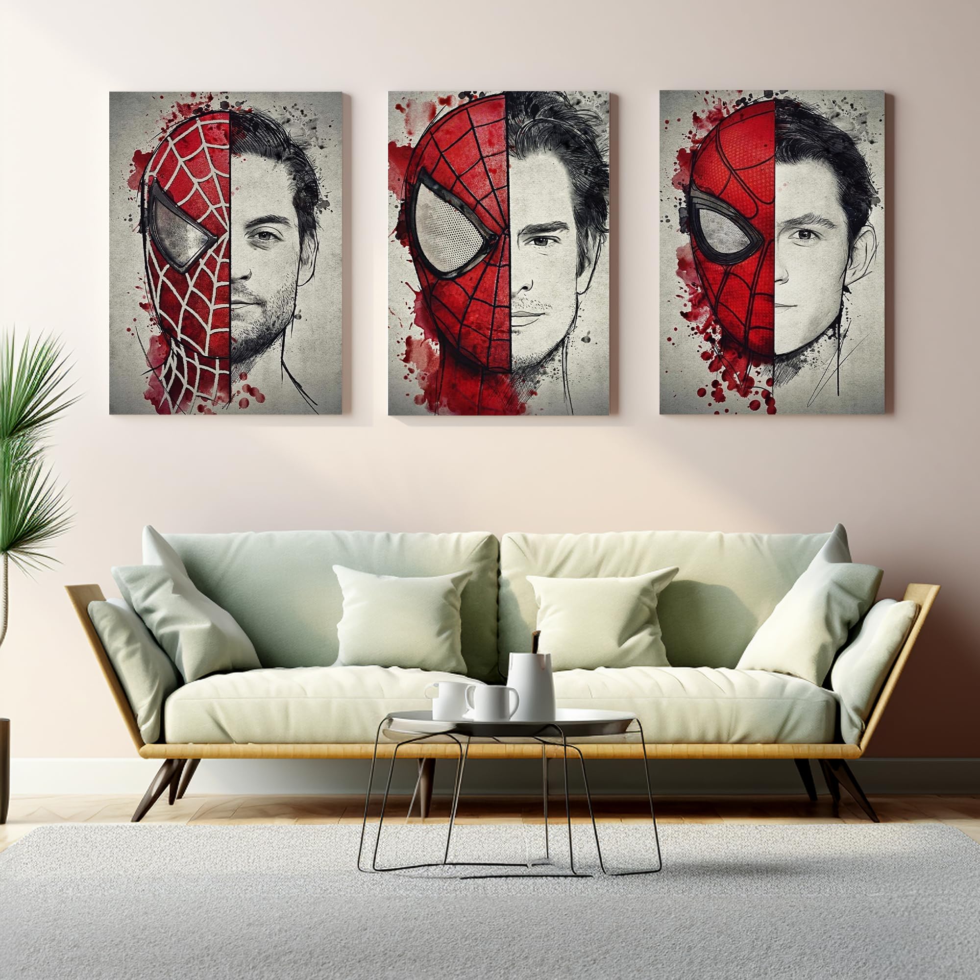 Actors Wall Canvas Set of 3