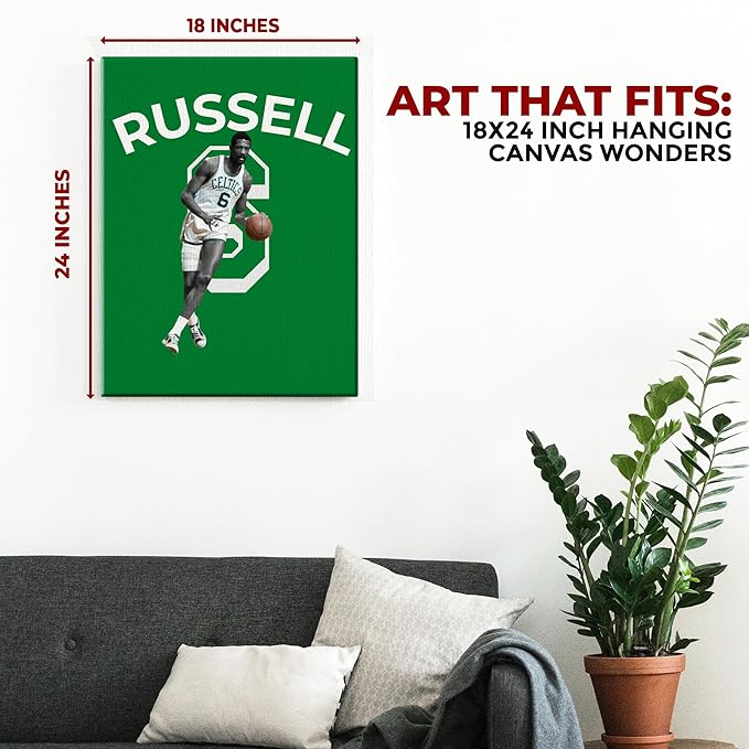 Bill Russell Wall Canvas Set of 1