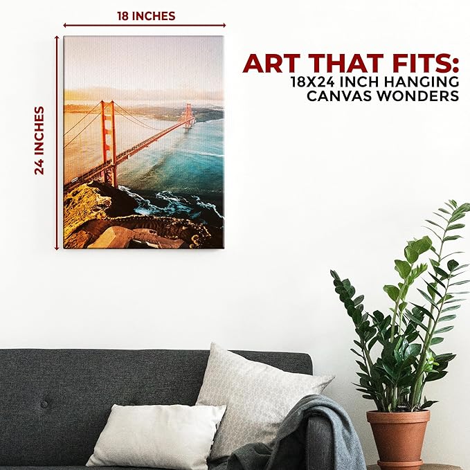 Golden Gate Bridge Wall Canvas Set of 1