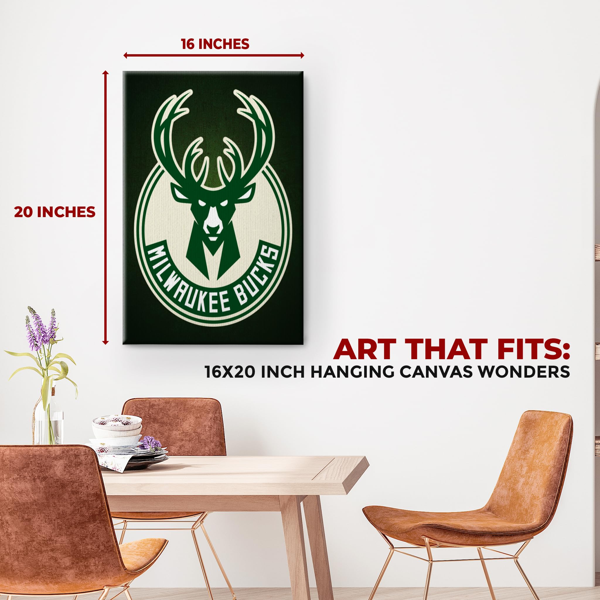 Milwaukee Bucks Wall Canvas Set of 1