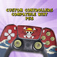 One Piece PS5 Controller Custom Design Modded Front design W Bullets