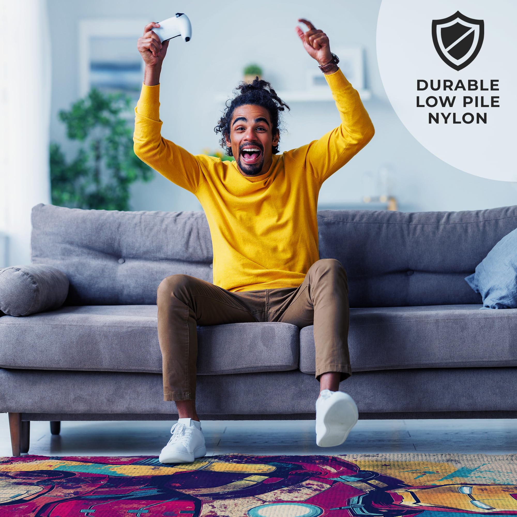 Iron-Man Inspired Decor Rug- 62x40 inches