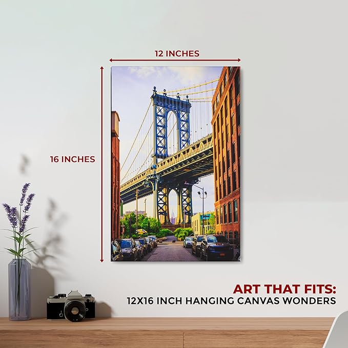 Manhattan Bridge Wall Canvas Set of 1