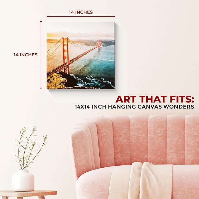 Golden Gate Bridge Wall Canvas Set of 1