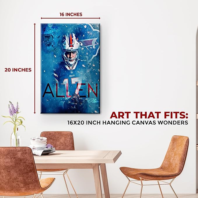 Josh Allen Wall Canvas Set of 1