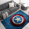 Captain America Shield Decor Rug- 62x40 inches