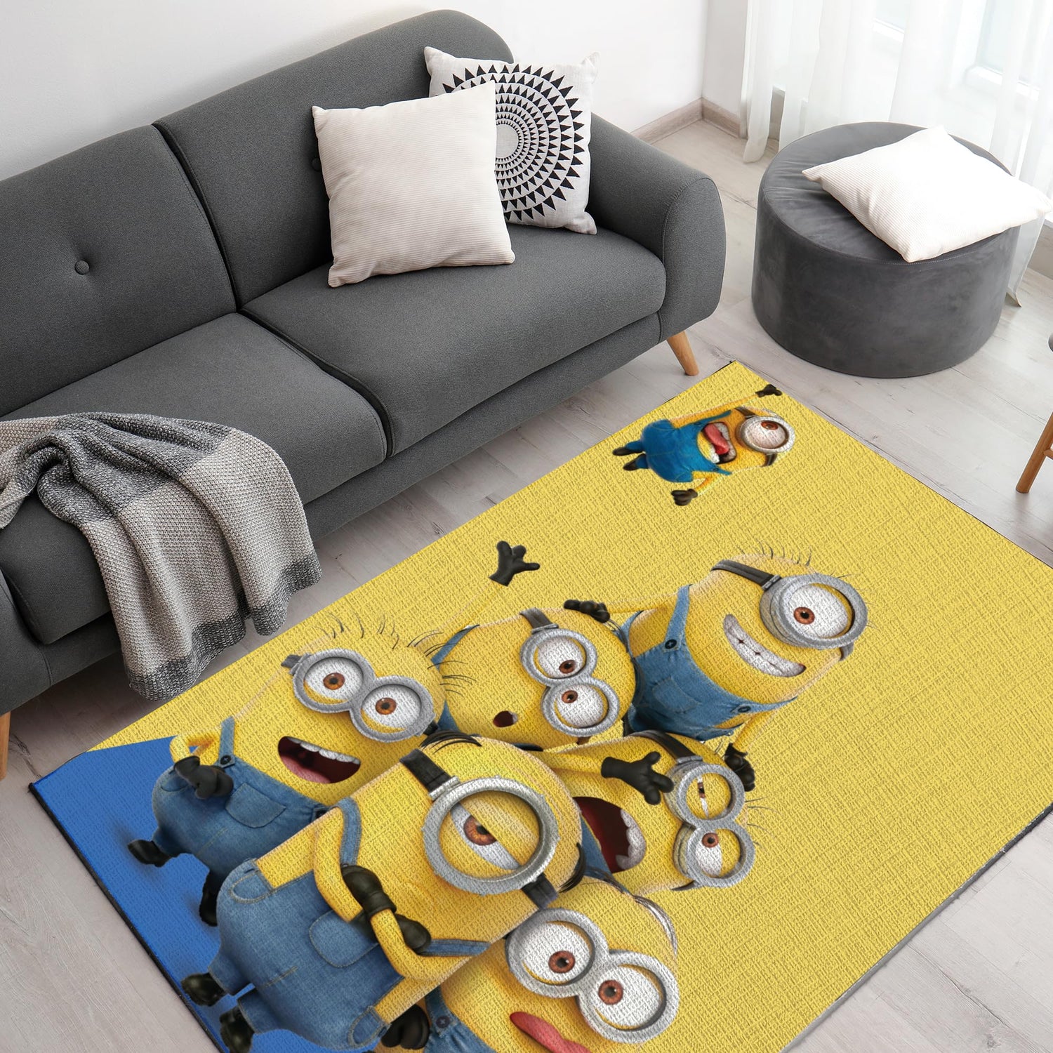 Minions Inspired Decor Rug- 62x40 inches