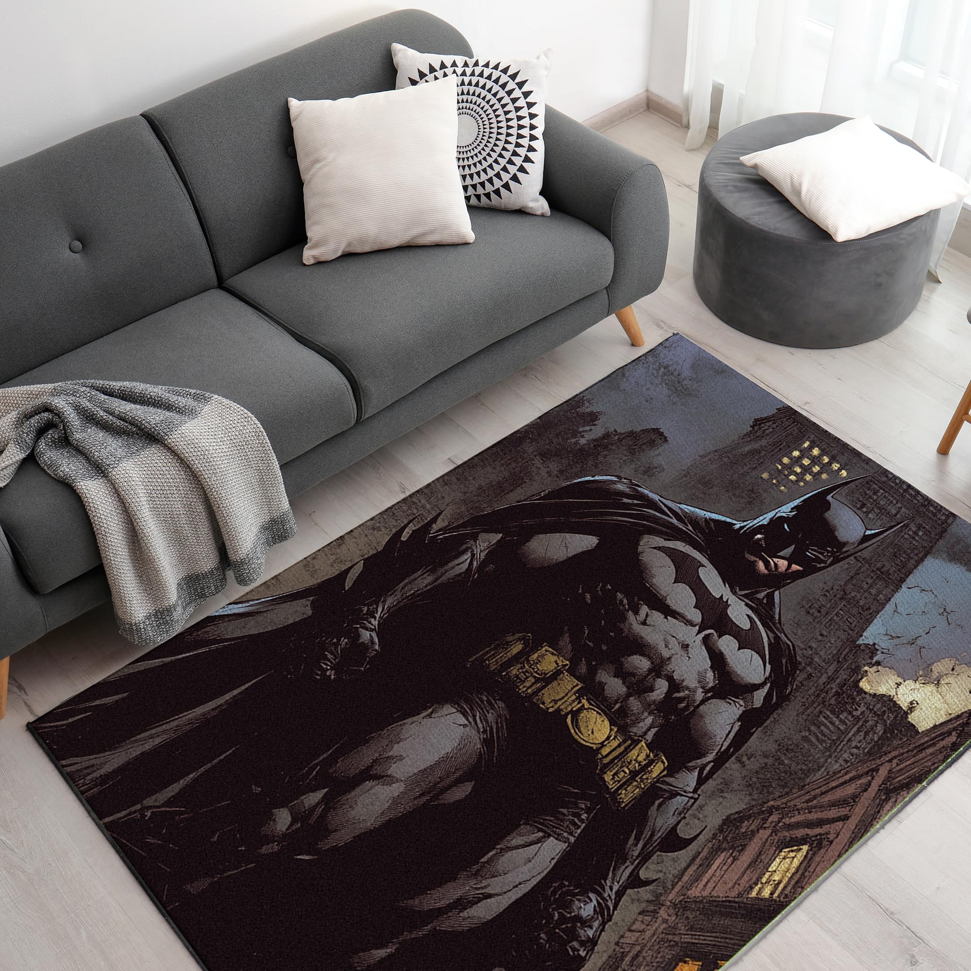 Dark Knight Batman Decor Rug- 62x40 inches