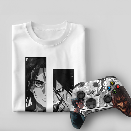 Attack on Titan Bundle – T-Shirt & Xbox Series X Controller